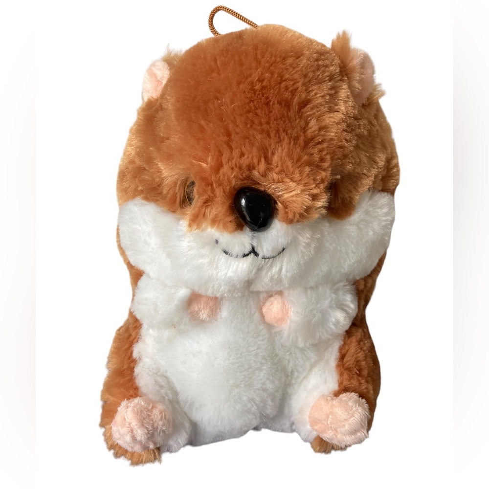 Nanco Belly Buddy Buddies Golden Brown Hamster Stuffed Animal Plush Toy 9"